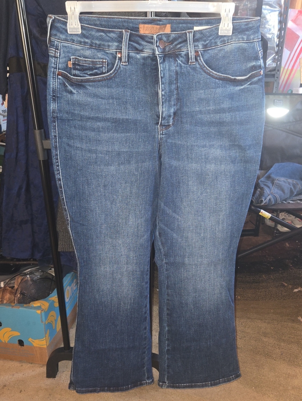 Judy Blue Boot Cut X-short 16W Mid Dark Blue Denim Jeans